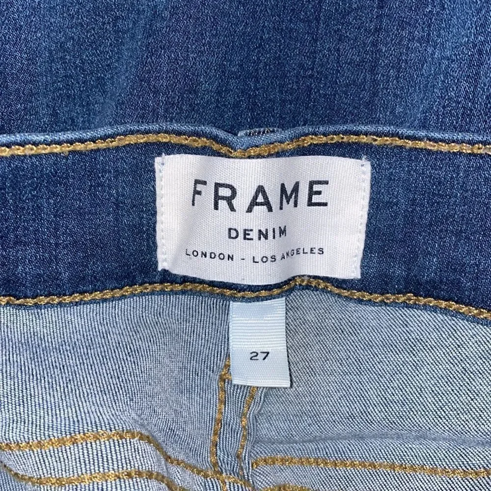 Frame Le High Skinny Triangle Hem Jeans Size 29
